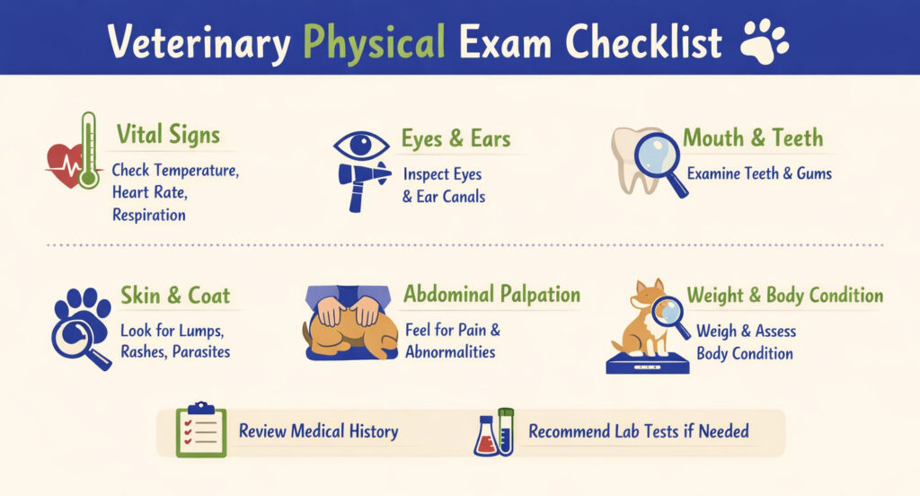 veterinary physical exam checklist