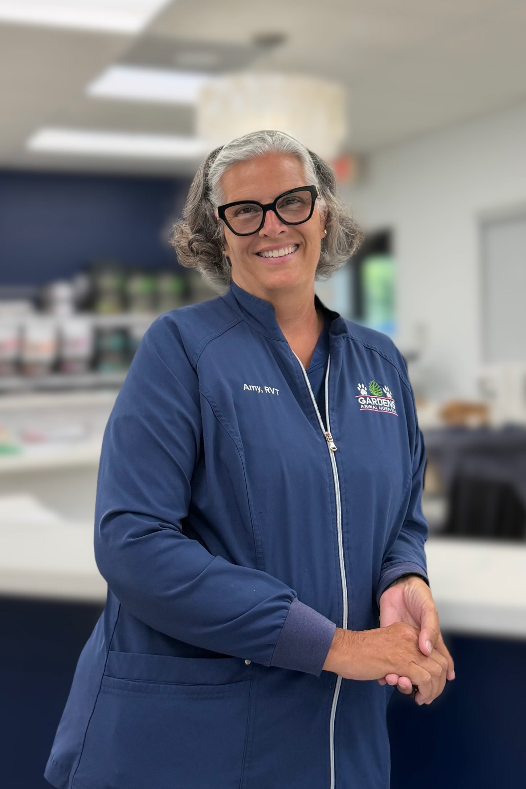Amy Hankinson, a member of the Gardens Animal Hospital Management Team
