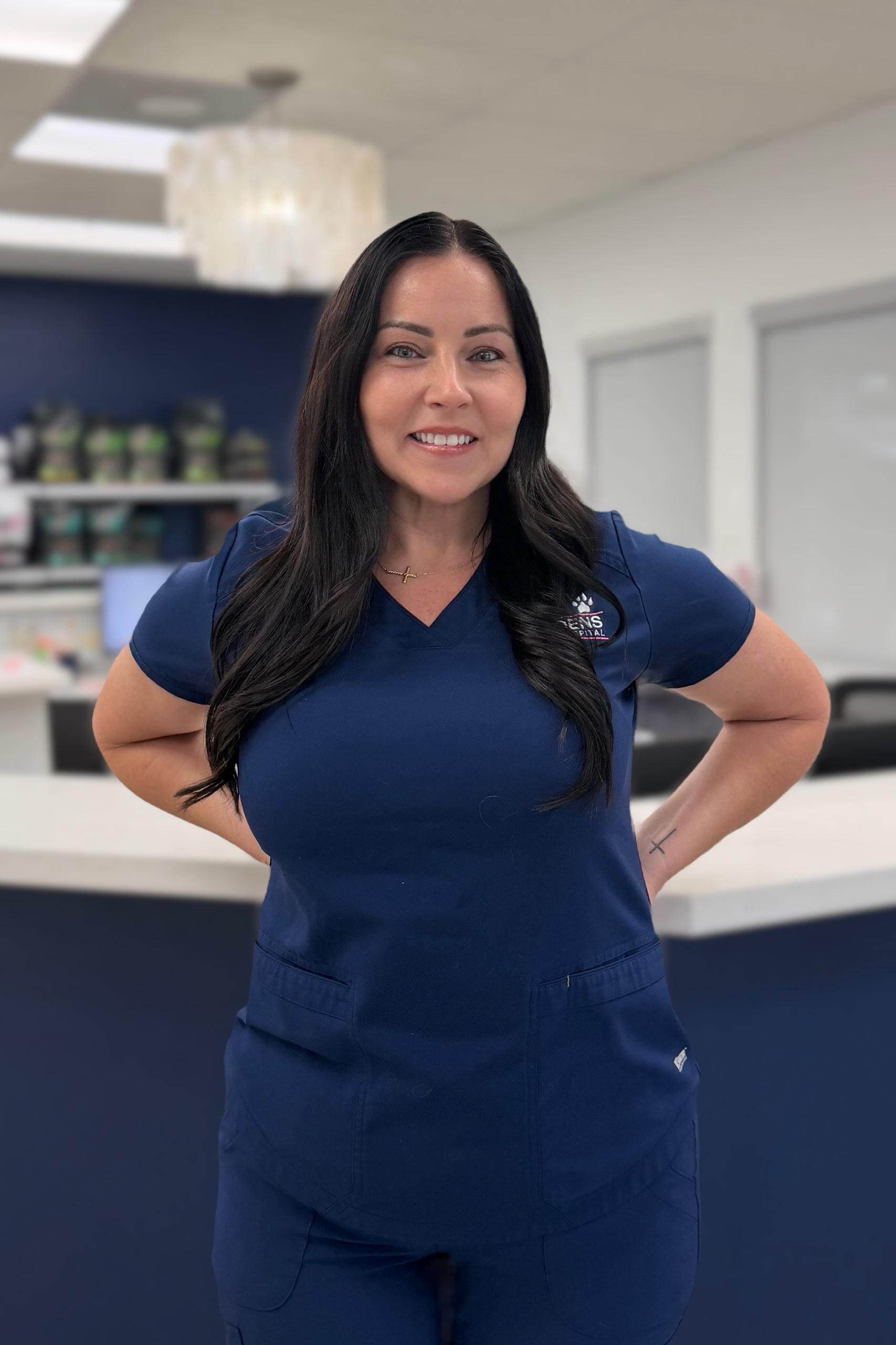 Ashley Hale, a member of the Gardens Animal Hospital Management Team